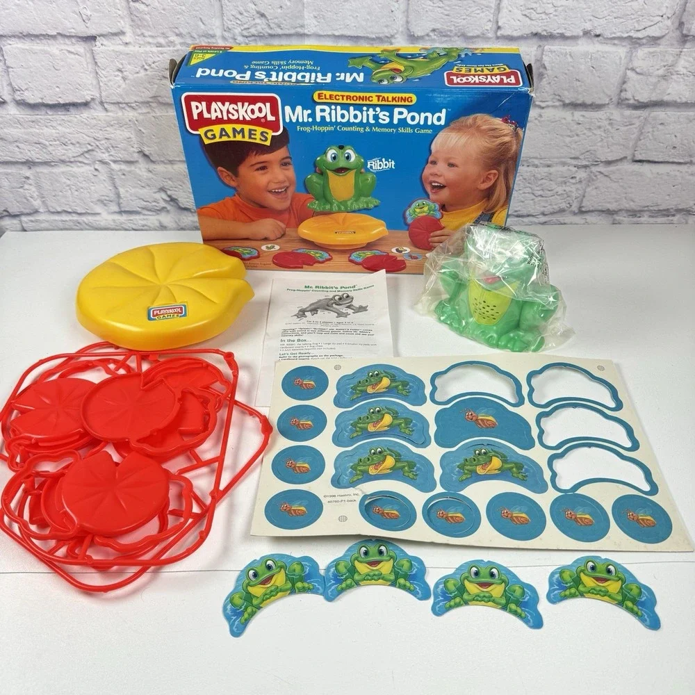 Mr. Ribbit's Pond Frog Hoppin' Counting & Memory Skills Game NOS Playskool 1996